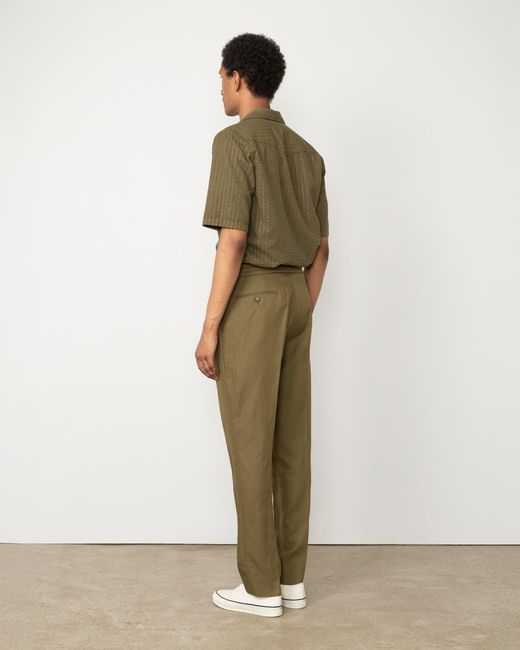 Officine Generale Green Pantalon Drew for men