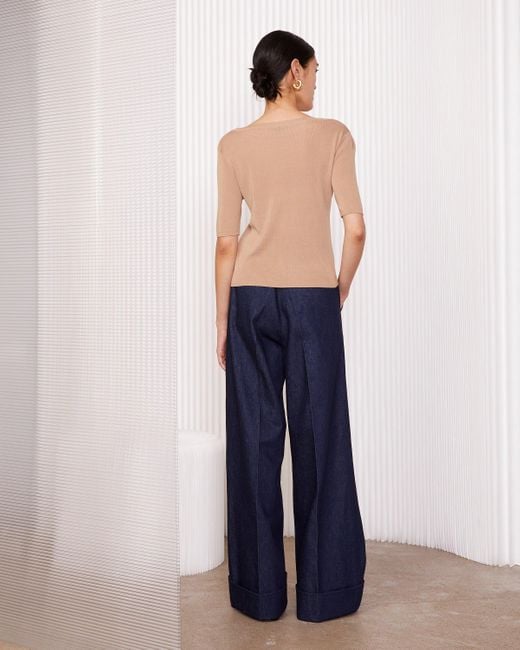 Officine Generale Blue Top Edmee
