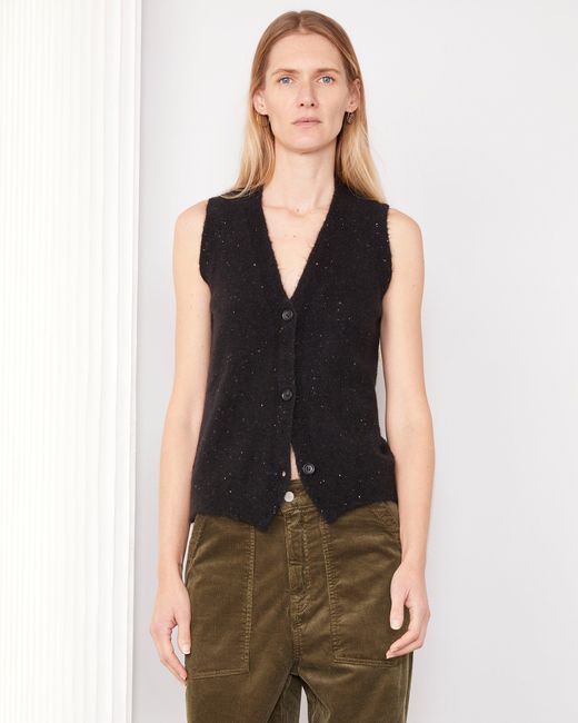 Officine Generale Black Gilet Nais
