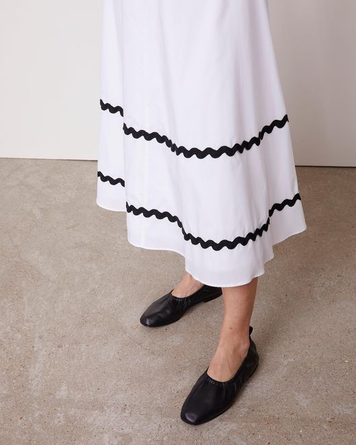 Officine Generale White Jacey Skirt