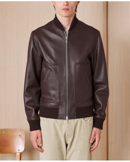 Officine Generale Brown Blouson Cesar for men