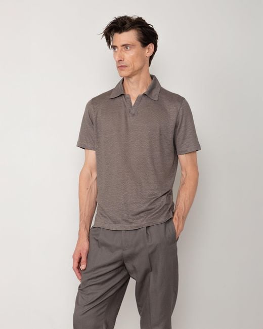 Officine Generale Gray T-Shirt Simon for men