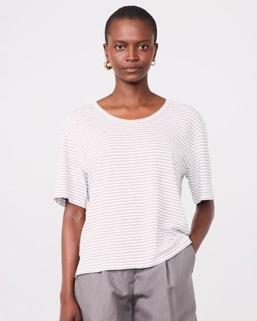 Officine Generale White T-Shirt Leya