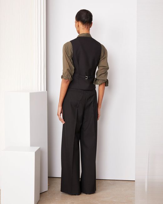 Officine Generale Black Gilet Cleo
