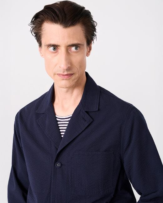 Officine Generale Blue Surchemise Sycamore for men