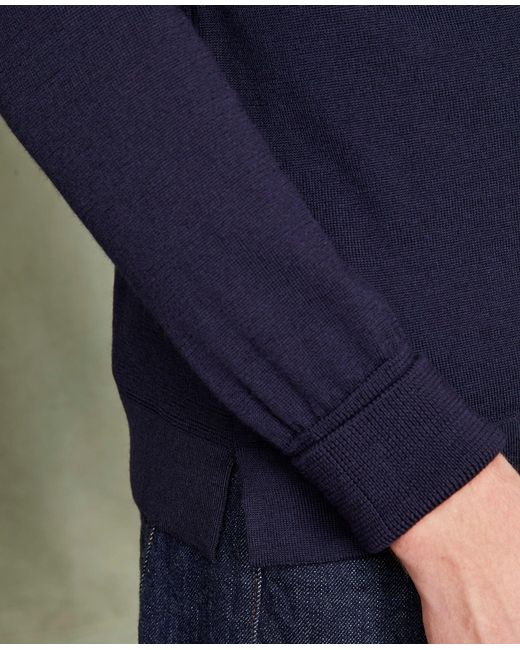 Officine Generale Blue Crewneck Sweater