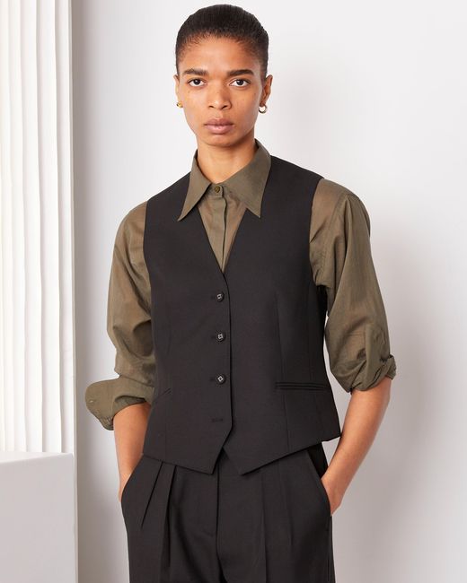 Officine Generale Black Gilet Cleo