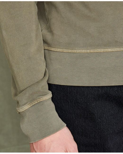 Officine Generale Green Crew Neck Sweatshirt