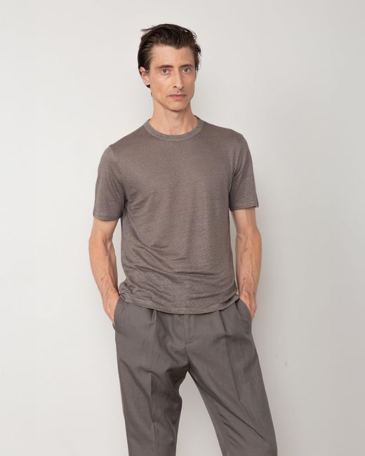 Officine Generale Gray T-Shirt Garment for men