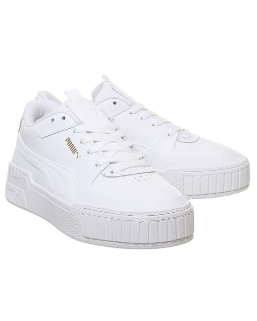 puma cali sport trainers white