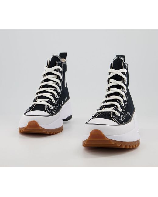 runstar hike trainers black white