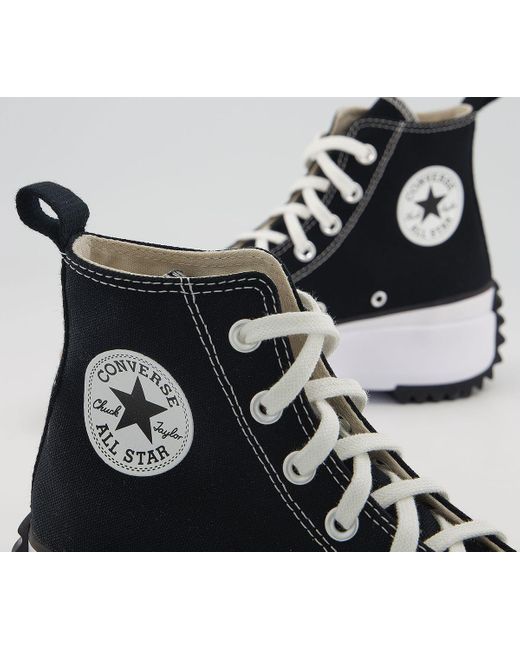 runstar hike trainers black white