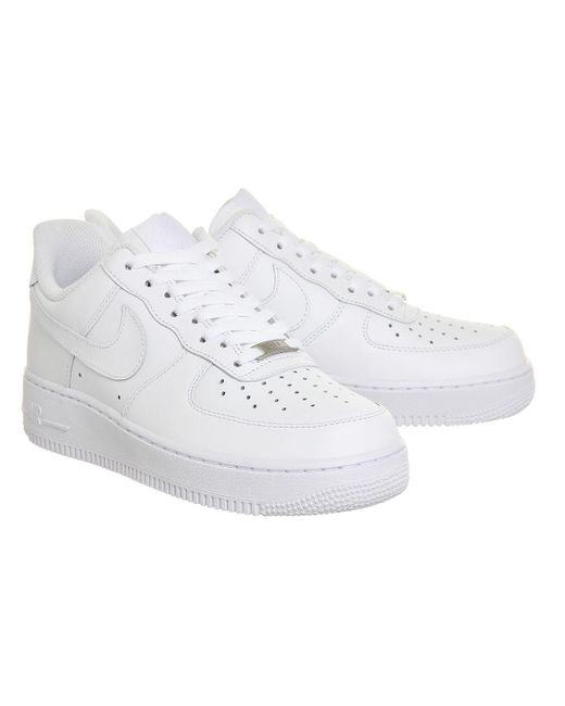 nike white air force trainers