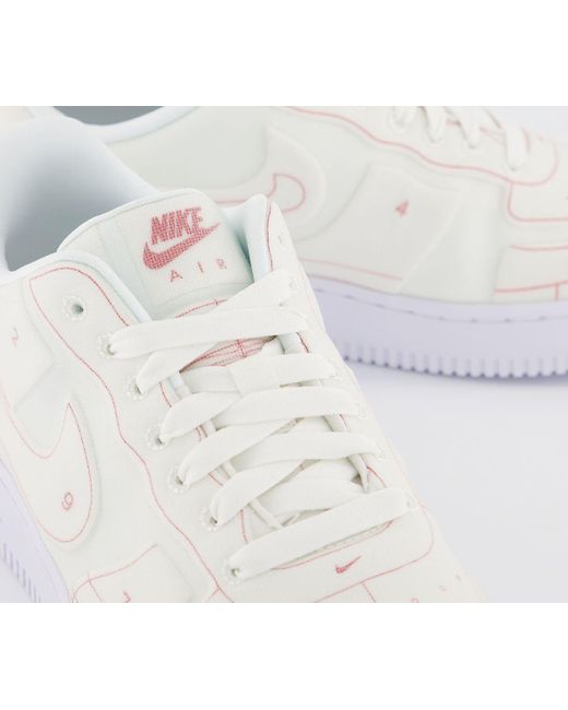 Nike Rubber Air Force 1 07 Trainers in White - Lyst
