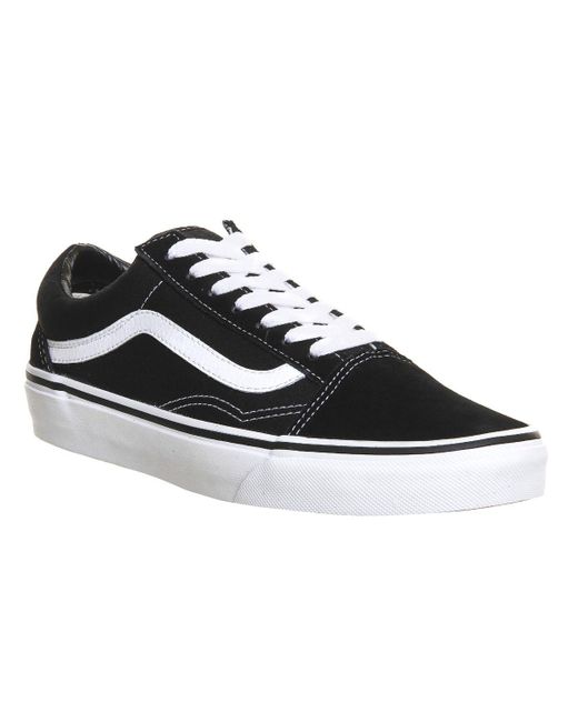 all black old skool vans womens