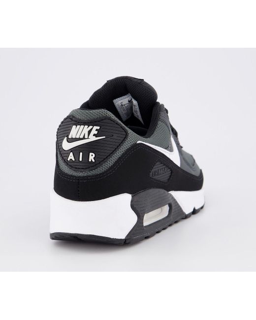 air max 90 trainers black white leather