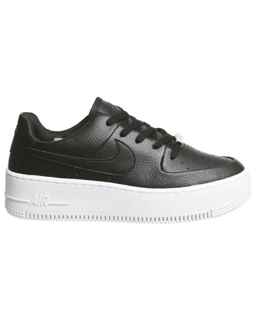 nike black platform trainers