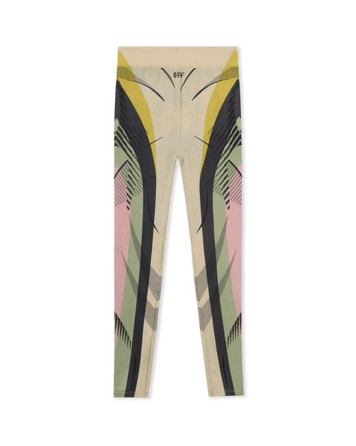 Off-White c/o Virgil Abloh Multicolor Seamless Col Block Capri Pants