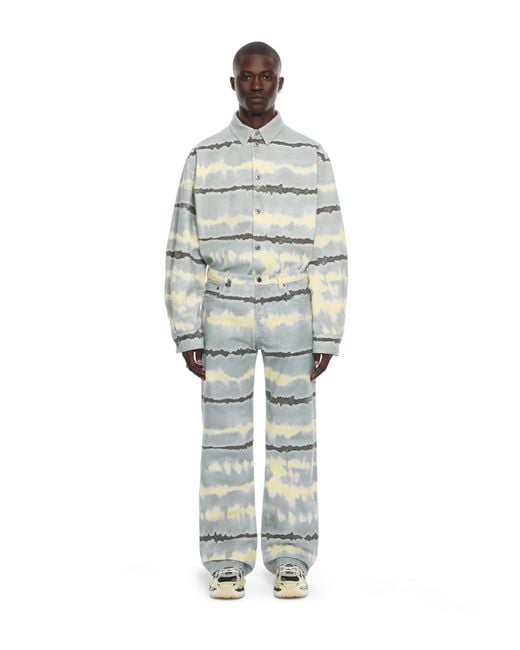 Off-White c/o Virgil Abloh Blue All-Over Tie-Dye Slim Relax Jeans for men