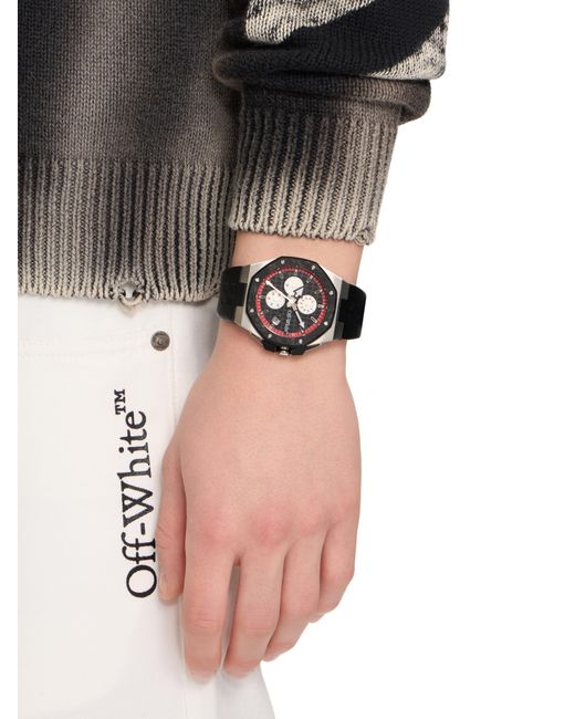 Off-White c/o Virgil Abloh Black "Frequency Chrono" Watch for men