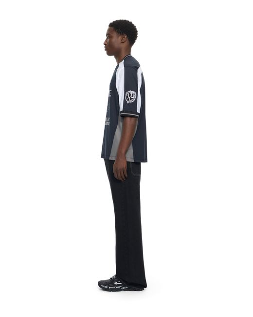 Off-White c/o Virgil Abloh Blue Eagle Team Soccer Top for men