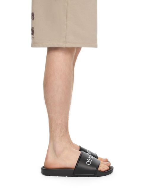 Off-White c/o Virgil Abloh White Bookish Sliders for men