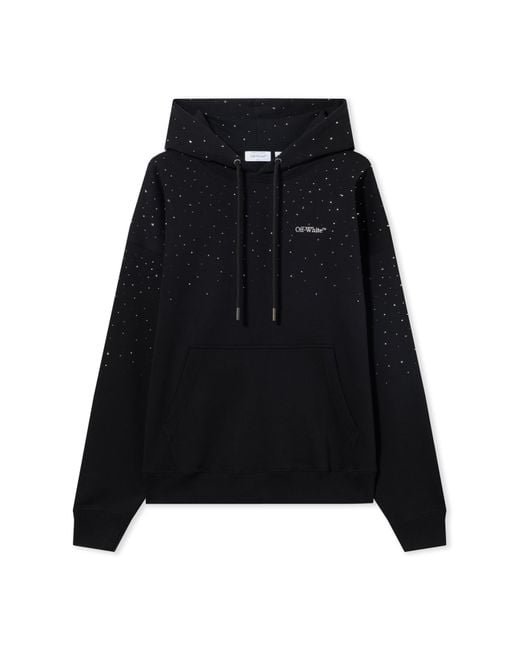 Off-White c/o Virgil Abloh Black Ow X Swarovski Skate Hoodie for men