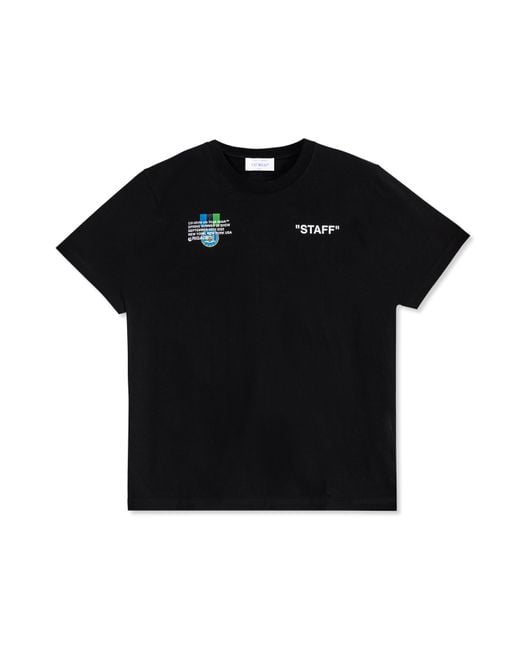 Off-White c/o Virgil Abloh Ow X Brigade Staff T-Shirt in Black for 