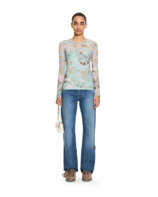 Off-White c/o Virgil Abloh Blue Light Jersey Storytelling Double Top