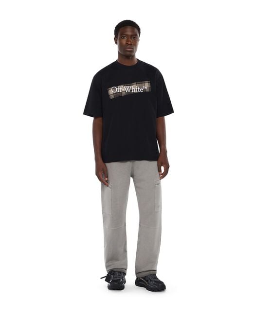 Off-White c/o Virgil Abloh Gray Laundry Diagonal Cargo Sweatpants for men