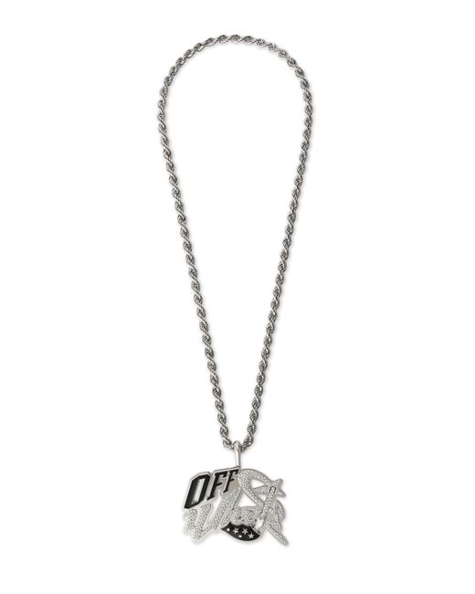 Off-White c/o Virgil Abloh White Bling Strass Wizard Chain for men