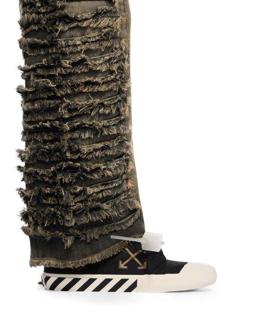 Off-White c/o Virgil Abloh Black Vulcanized Undercut Sneakers for men