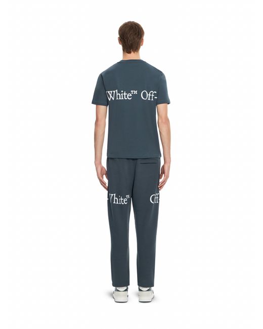 Off-White c/o Virgil Abloh Blue Bookish Scarf T-Shirt for men