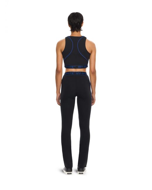 Off-White c/o Virgil Abloh Black Logoband Lycra Top