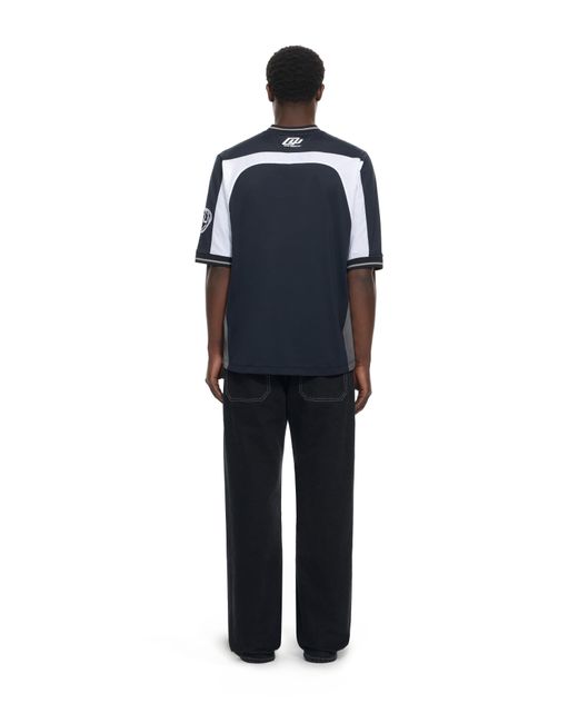 Off-White c/o Virgil Abloh Blue Eagle Team Soccer Top for men