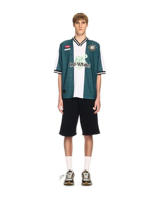Off-White c/o Virgil Abloh Blue Tiger 23 Soccer S/S Tee for men