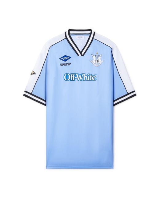 Off-White c/o Virgil Abloh Blue Soccer Mini Dress