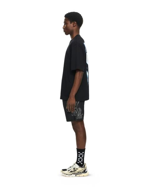 Off-White c/o Virgil Abloh Black 3D Spray Arrow Skate T-Shirt for men