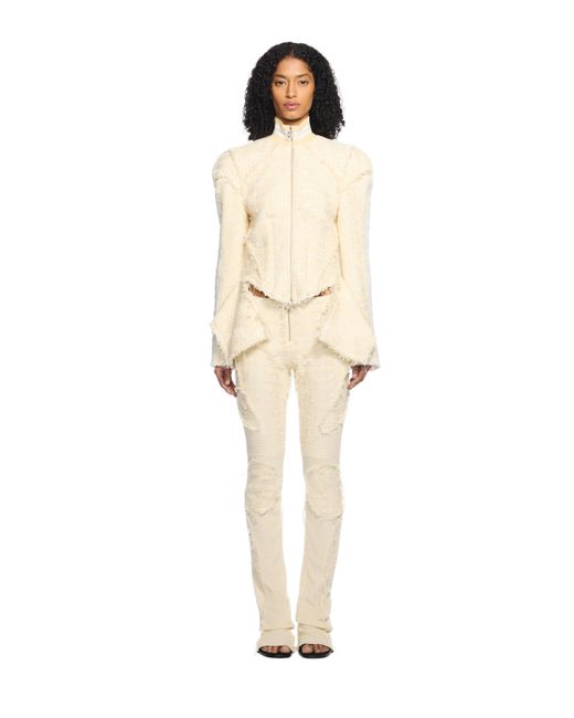 Off-White c/o Virgil Abloh Natural Tweed Slim Pants