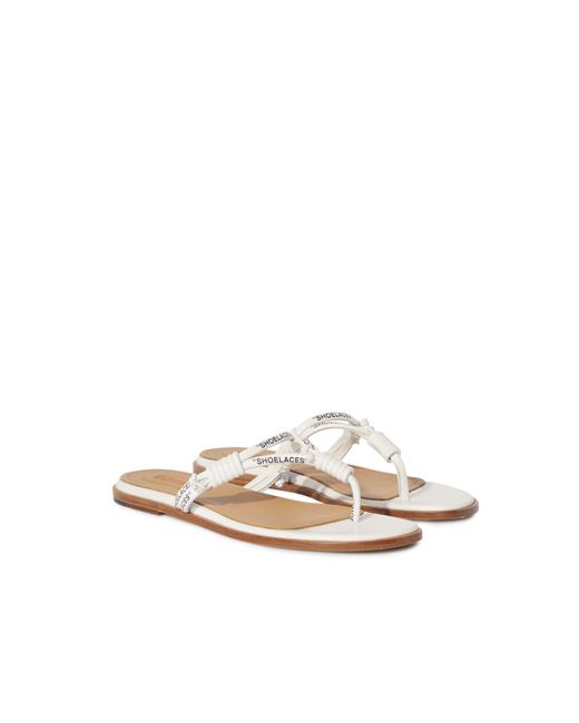 Off-White c/o Virgil Abloh Pink Shoelace Flat Sandal