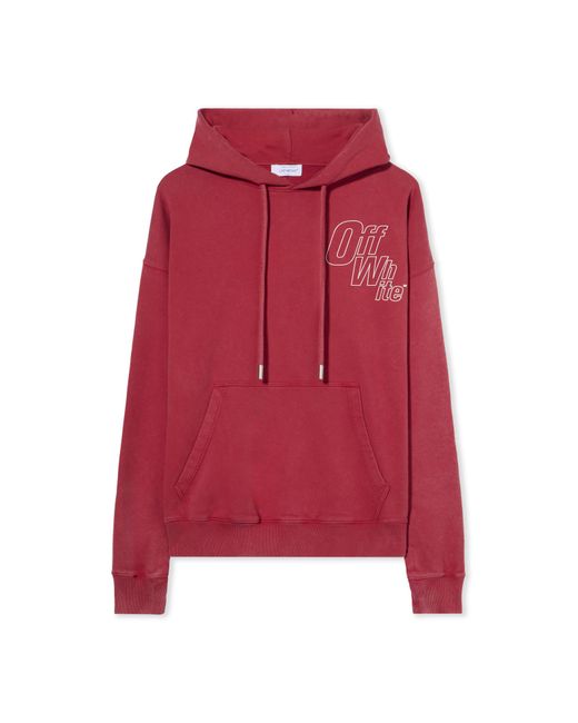 Off-White c/o Virgil Abloh Red Outline Arrow Skate Hoodie for men
