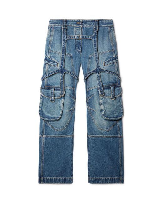 Jeans cargo oversize di Off-White c/o Virgil Abloh in Blue