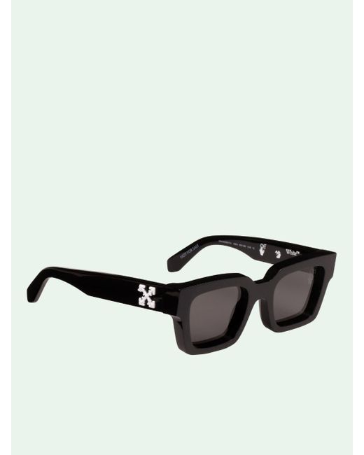 Off-White c/o Virgil Abloh Black 50mm Square Sunglasses for men