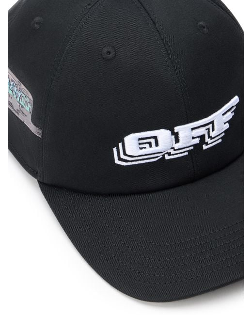 Off-White c/o Virgil Abloh Black Off Train Baseball Cap for men