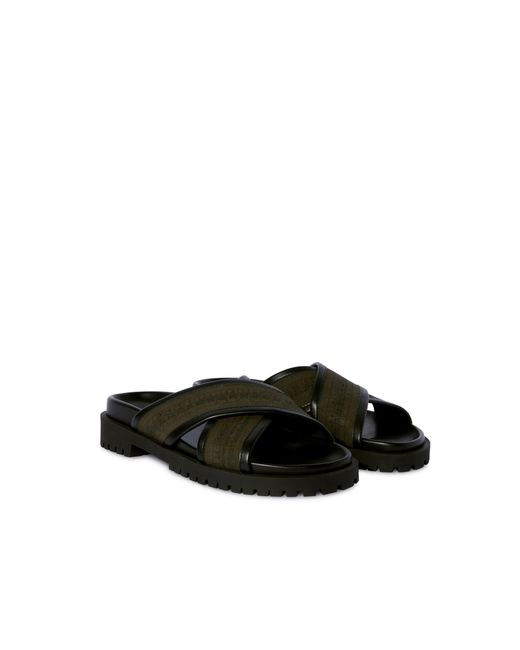 Off-White c/o Virgil Abloh Black Chicago Crisscross Sandals for men