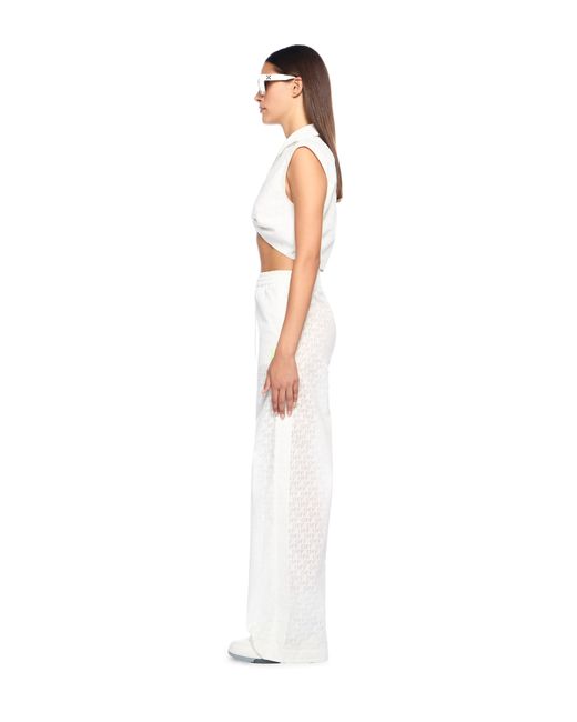 Off-White c/o Virgil Abloh White Off Stamp Wide-Leg Pants