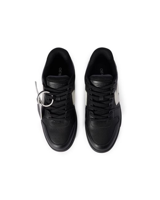 Off-White c/o Virgil Abloh Black Out Of Office Leather Sneakers for men