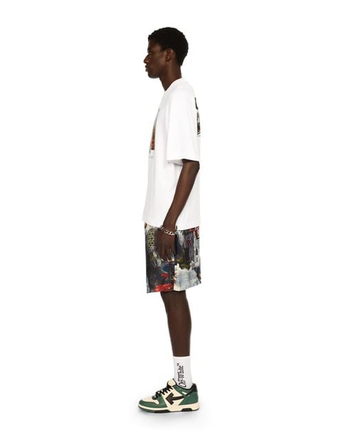 Off-White c/o Virgil Abloh White Train Off Skate Logo Tee for men