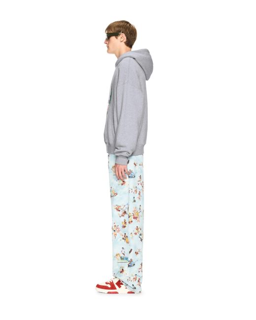 Off-White c/o Virgil Abloh Gray Fresco Hoodie for men