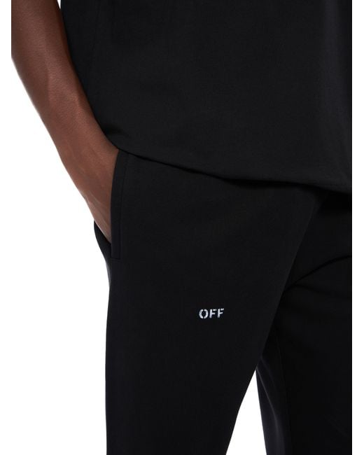 Off-White c/o Virgil Abloh Black Stencil Arrow Sweatpants for men